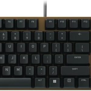 Cherry KC 200 MX Mechanical Office Keyboard with New MX2A switches. Modern Design with Metal Plate Frame. (Bronze W/MX2A Brown Switch)