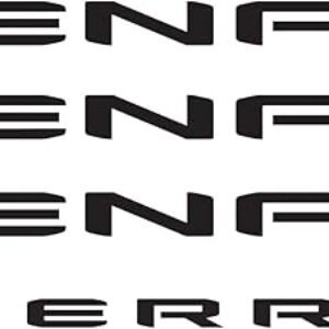 GMC Sierra 1500 Denali Truck Emblem Overlay Blackout Decal Letters Not Emblems. Set of 4 Fits 2019 2020 2021 2022 2023 2024. General Motors…