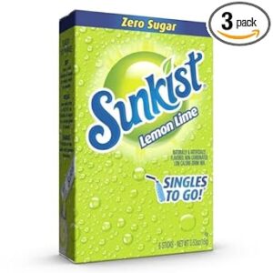 Sunkist Lemon Lime Drink Mix – 18 Servings