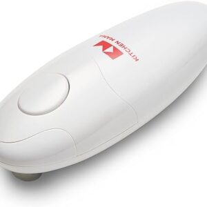 Kitchen Mama Auto Electric Can Opener: Open Your Cans with A Simple Press of Button – Automatic, Hands Free, Smooth Edge, Food-Safe, Batter…