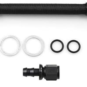 AN6 Braided Dual Feed Carb Fuel Line Double Pump Compatible for 4150 Holley Carburetor