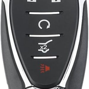Key Fob Cover Shell Case Replacement 5 Buttons Key Fob Remote Control Shell Case – Compatible for Chevrolet Equinox 2018-2021 for Chevrolet …