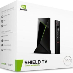 NVIDIA SHIELD Android TV Pro Streaming Media Player; 4K HDR movies, live sports, Dolby Vision-Atmos, AI-enhanced upscaling, GeForce NOW clo…