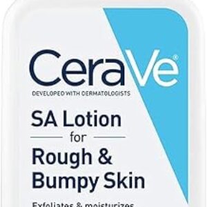 CeraVe SA Lotion for Rough & Bumpy Skin, Vitamin D, Hyaluronic Acid, Lactic Acid & Salicylic Acid Lotion, Fragrance Free & Allergy Tested, 8 Ounce