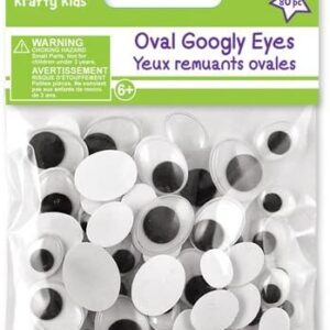 Assorted Googly Eyes 10mm-19mm, 80/Pkg