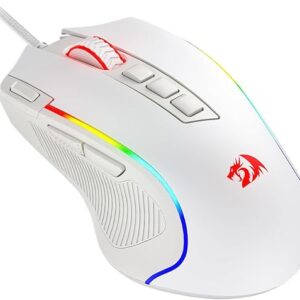 Redragon M612 Predator RGB Gaming Mouse, 8000 DPI Wired Optical Mouse with 11 Programmable Buttons & 5 Backlit Modes, Software Supports DIY …