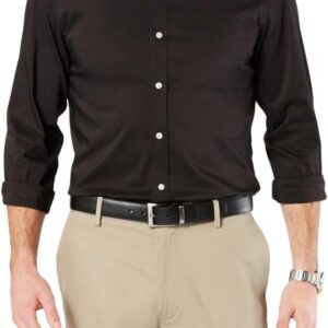 Dockers Men’s Classic Fit Long Sleeve Signature Comfort Flex Shirt (Standard and Big & Tall)
