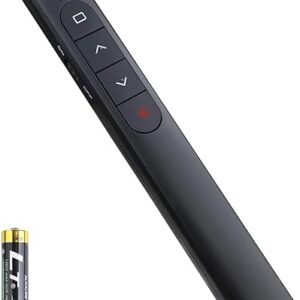 Wireless Presenter Remote, Presentation Clicker with Hyperlink & Volume Remote Control PowerPoint Office Presentation Clicker for Keynote/P…