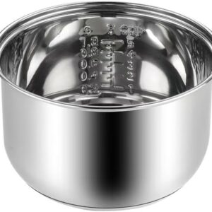 Compatible for Zojirushi NS-TSC10 Multi-Cooker Replacement Inner Po (5.5cups) 304 Stainless Steel Rice Cooker Inner Bowl