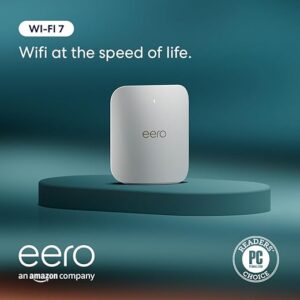 Introducing Amazon eero Pro 7 tri-band mesh Wi-Fi 7 router (newest model) – Supports internet plans up to 5 Gbps, Coverage up to 2,000 sq. ft., 1-pack