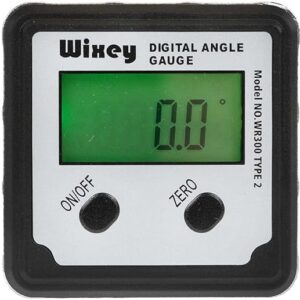 Wixey WR300 Digital Angle Finder Gauge with Magnetic Angle Finder Base and Backlit Digital Display Angle Ruler – 180 Degree Digital Electro…