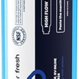 GLACIER FRESH Garden Hose End Pre-Filter for Swimming Pool, Hot Tubs, Spa, Inflatable Pool, Ponds, Greatly Reduces Bad Taste, Odors, Chlori…