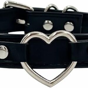 Custom Black Choker Collar For Women, Personalized Name Necklace punk gothic Vegan Leather Jewelry With Rhinestone Letters