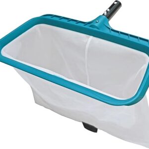 POOLWHALE Professional Pool Skimmer Net, Heavy Duty Swimming Leaf Rake Cleaning Tool with Deep Fine Nylon Mesh Net Bag – Fast Cleaning,Easy…