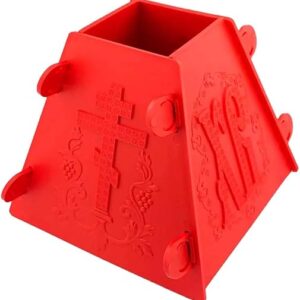 Red Russian Pascha Paskha Easter Xb Plastic Cheese Mold