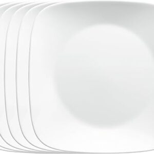 Corelle 6-Piece Lightweight Square Salad Plates