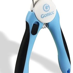 gonicc Dog & Cat Pets Nail Clippers and Trimmers – with Safety Guard to Avoid Overcutting, Free Nail File, Razor Sharp Blade – Professional …