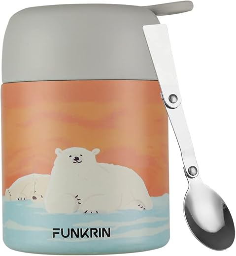 Funkrin 16oz Insulated Food Jar with Spoon