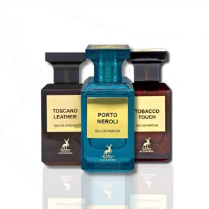 Maison Alhambra Toscano Leather, Porto Neroli, Tobaco Touch – EDP 80 ML (2.7OZ) (DIVINE BUNDLE)