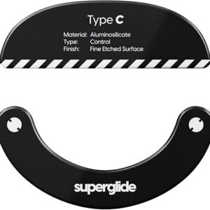 Superglide Glass Mouse Skates – Consistent Controllable Glide, Polished Round Edge, Super Balanced Gaming Mouse Feet with Durable Sole for …