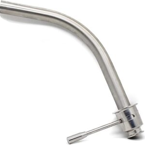 QiiMii SS304 Sanitary Rotaring Racking Arm 180 Degree Rotation for Conical Fermenter, Tri Clamp 1.5 inch x Tri Clamp 2.5 inch