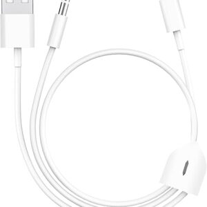 [Apple MFi Certified]2 in 1 Audio Charging Cable Compatible with iPhone,Lightning to 3.5mm Aux Cord Audio Jack Works with Car Stereo Speake…