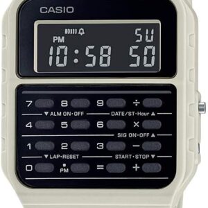 Casio CA53W Vintage Series | Data Bank | 1/100 SEC Stopwatch | Water Resistant | 8 Digit Calculator | Dual Time | Resin Band | Resin Case |…