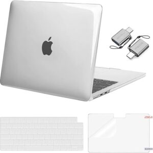 MOSISO Compatible with MacBook Air 13 inch Case 2025 2024 2023 2022 M4 A3240 M3 A3113 M2 A2681, Plastic Hard Shell&Keyboard Cover&Screen Fi…