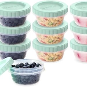 Bentgo Prep – 20 Piece 8 oz Leak-Proof Deli Containers with Lids, Food Storage for Meal Prep, Airtight, Twist-Top, Reusable, BPA-Free, Stac…