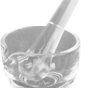 Glass Mortar and Pestle Mixer, 2 oz