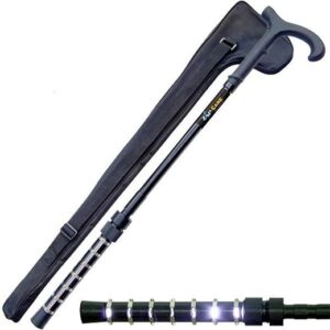 Adjustable Walking Cane with Stun Device & LED