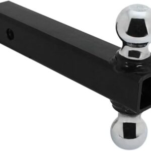 Quick Products QP-HS1820 Class III Trailer Ball Mount with Double Welded Hitch Balls – 5000 lbs. (1-7/8″ and 2″ Ball Size)