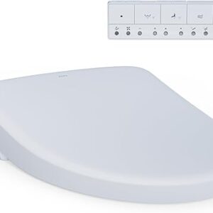 TOTO SW4726AT40#01 WASHLET+ Electronic Bidet Toilet Seat, Elongated, Cotton White
