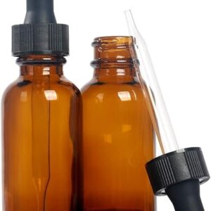 Magic Season Amber Glass Bottles with Droppers