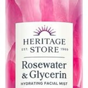 HERITAGE STORE Rosewater & Glycerin, Hydrating Facial Mist for Dry Combination Skin Care, Rose Water Spray for Face with Vegetable Glycerin…