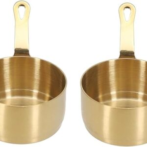 Mini Sauce Pan, Stainless Steel Sauce Pan Chocolate Melting Pot Vinegar Dipping Bowls Barbecue Sauce Bowl Mini Butter Coffee Milk Warmer Pot…