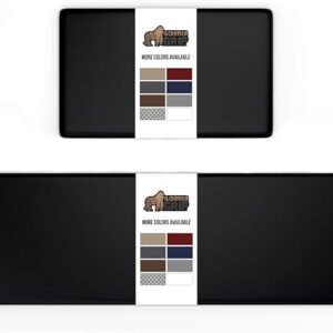 GORILLA GRIP Set of 2 Soft Anti Fatigue Mats for Kitchen Floor, 17×29+17×59, Stain and Scratch Resistant Waterproof Ergonomic Standing Offic…