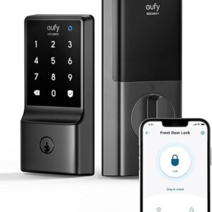 eufy Security Smart Lock C210, Keyless Entry Door Lock, Built-in WiFi Deadbolt, Smart Door Lock, No Bridge Required, Easy Installation, Touc…