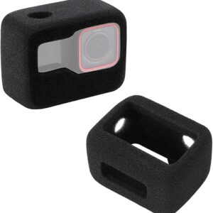 HSU Windslayer Cover for Insta360 Ace Pro Action Camera, Windslayer Cover Housing Frame Case, Video Noise Reduction Accessory (2 Pack)