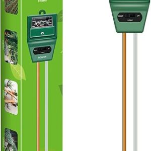 Soil pH Meter, MS02 3-in-1 Soil Moisture/Light/pH Tester Gardening Tool Kits for Plant Care, Great for Garden, Lawn, Farm, Indoor & Outdoor…