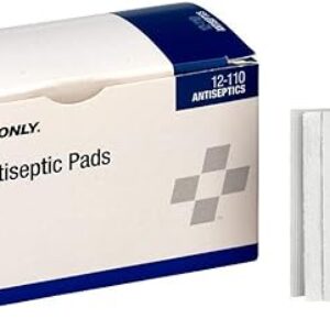 First Aid Only 12-110 Alcohol Wipes, Individually Wrapped, 100 Per Box