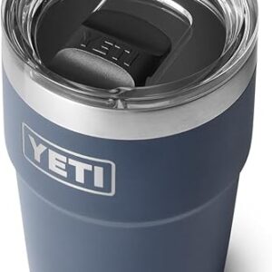 YETI Rambler 16 oz Stackable Tumbler, Vacuum Insulated, Stainless Steel with MagSlider Lid