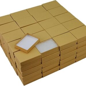 Kraft Cotton Filled Jewelry Box Case