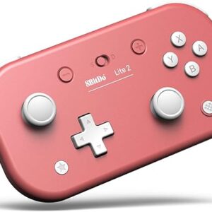 8Bitdo Lite 2 Bluetooth Gamepad for Switch, Switch Lite, Android and Raspberry Pi (Pink)