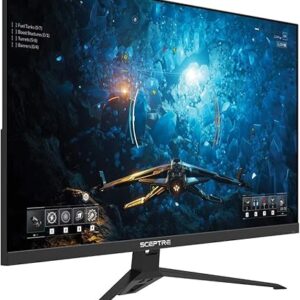 Sceptre 27-inch FHD 1080p IPS Gaming LED Monitor up to 165Hz 144Hz 1ms DisplayPort HDMI, FreeSync FPS RTS Build-in Speakers Gunmetal Black …