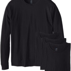 Hanes Men’s Long Sleeve T-Shirt 4-Pack