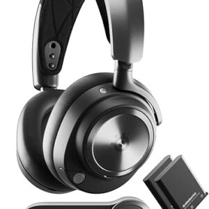 SteelSeries Arctis Nova Pro Wireless Multi-System Gaming Headset – Premium Hi-Fi Drivers – Active Noise Cancellation – Infinity Power Syste…