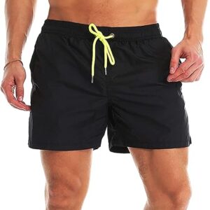 YnimioAOX Men’s Swim Trunks Quick Dry Beach Shorts Swimwear Bathing Suit