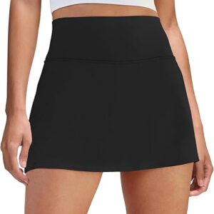 Womens Skort Tennis Skirt with Pocket Shorts Mini Golf Skirts High Waisted Athletic Skorts Summer Workout