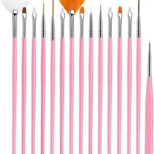 15-Piece Nail Art Brush Set